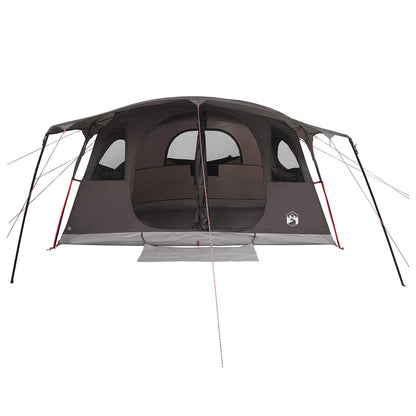 Tunnel Tent Brown Grey 427 x 305 x 205 cm Polyester and Steel