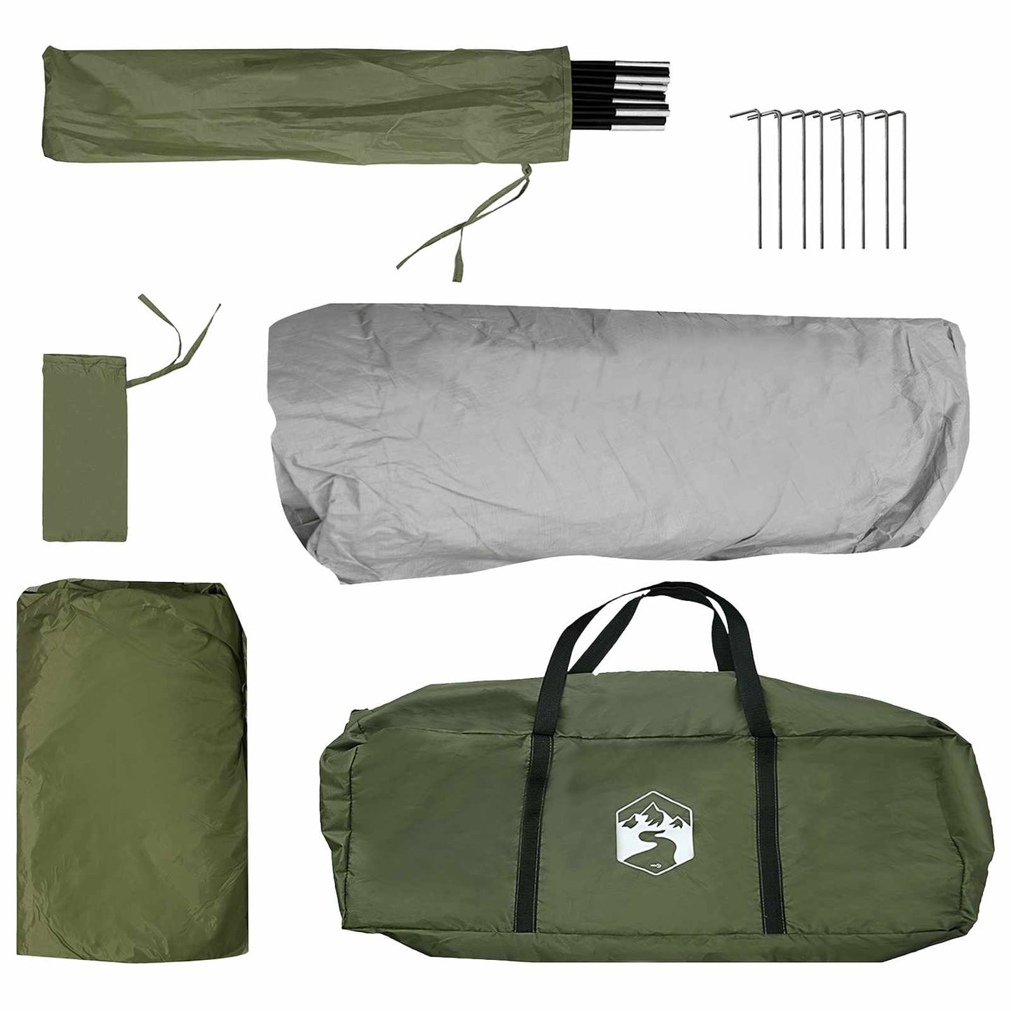 Instant Tent Olive Green 305 x 215 x 140 cm Polyester and Steel