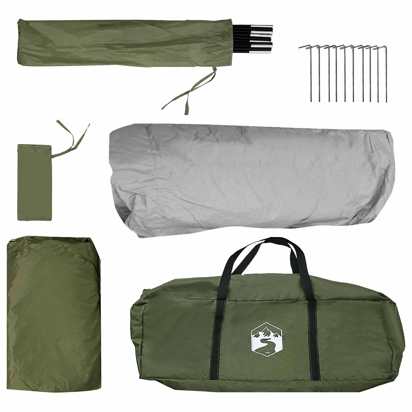 Instant Tent Olive Green 305 x 275 x 190 cm Polyester and Steel