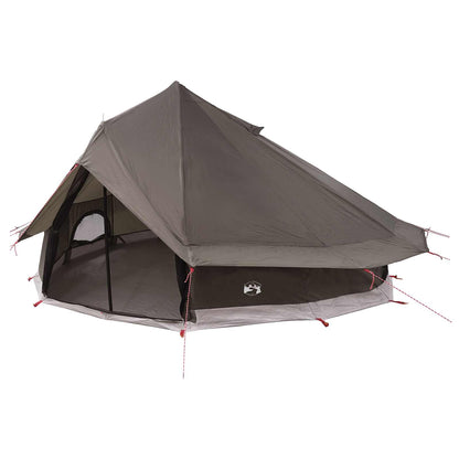 Tipi Tent Brown Grey 700 x 700 x 395 cm Polyester and Steel