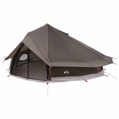 Tipi Tent Brown Grey 800 x 800 x 430 cm Polyester and Steel