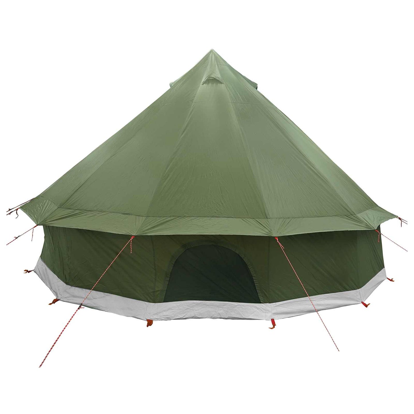 Tipi Tent Olive Green 300 x 300 x 200 cm Polyester and Steel