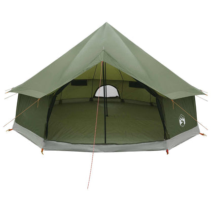 Tipi Tent Olive Green 400 x 400 x 250 cm Polyester and Steel