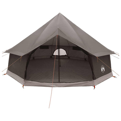 Tipi Tent Brown Grey 400 x 400 x 250 cm Polyester and Steel