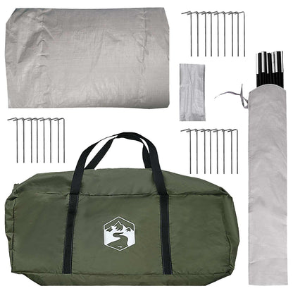 Tipi Tent Olive Green 600 x 600 x 350 cm Polyester and Steel