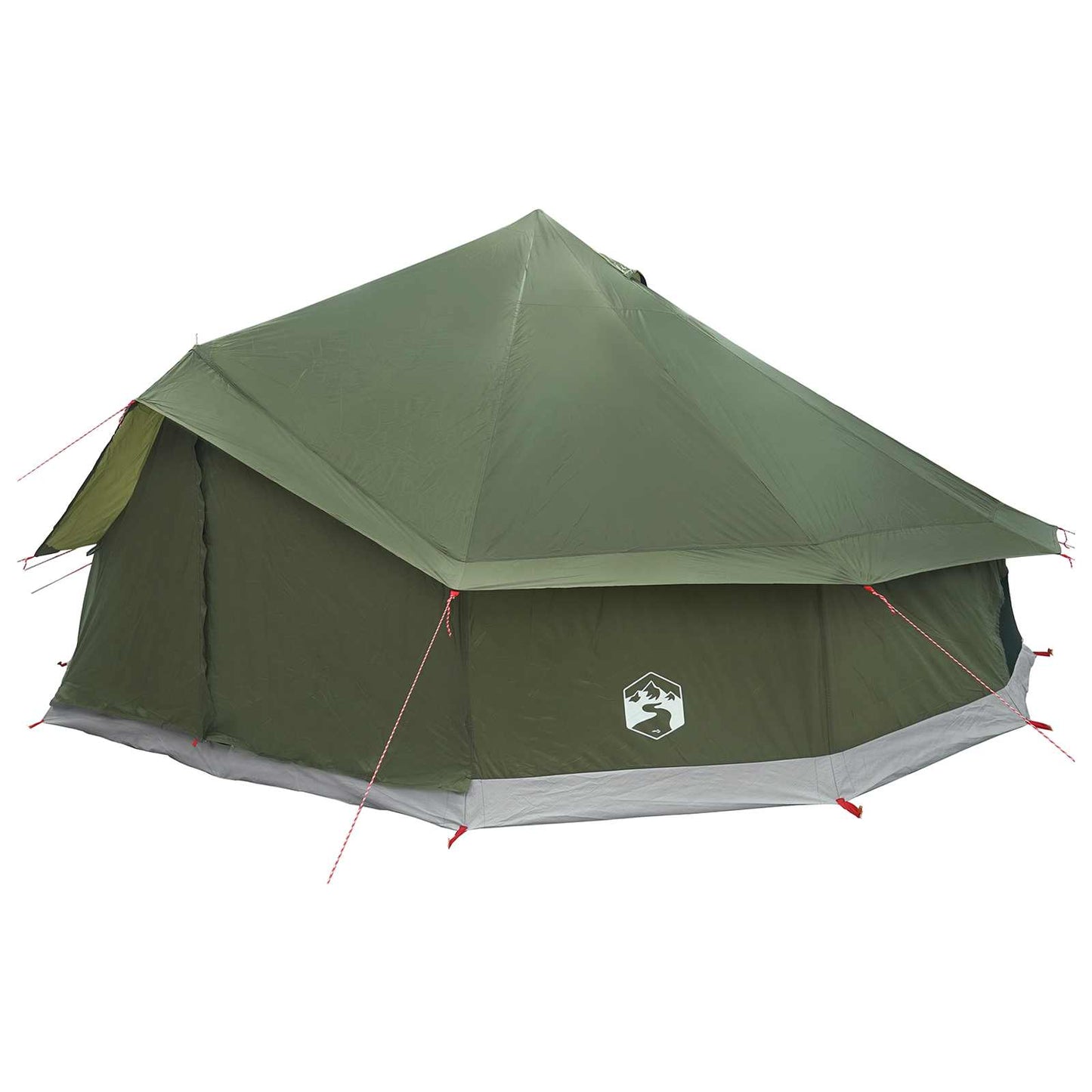Tipi Tent Olive Green 600 x 600 x 350 cm Polyester and Steel