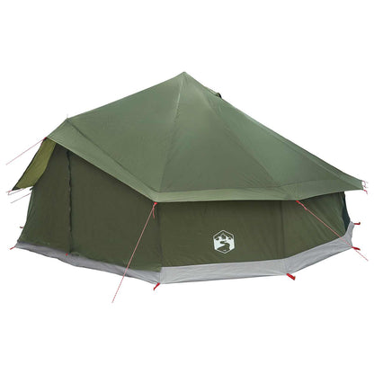 Tipi Tent Olive Green 600 x 600 x 350 cm Polyester and Steel