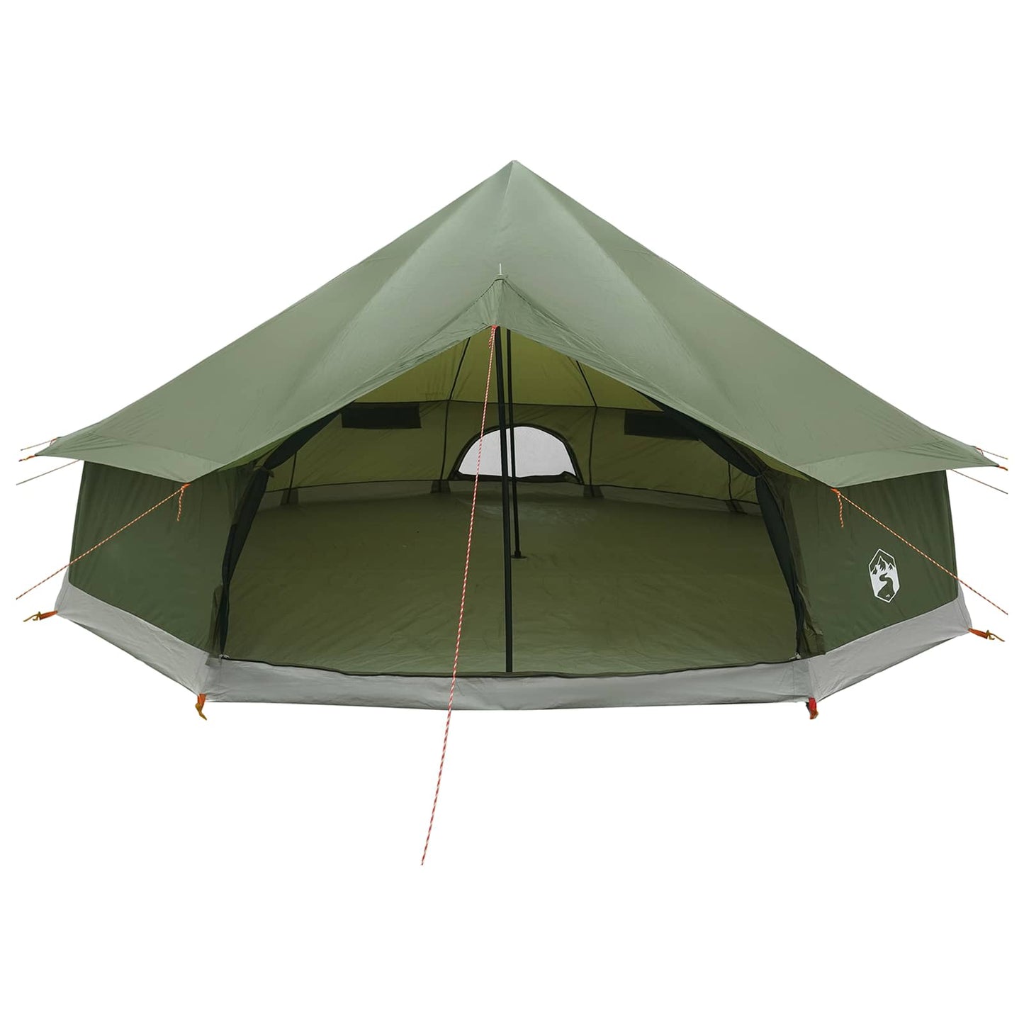 Tipi Tent Olive Green 600 x 600 x 350 cm Polyester and Steel