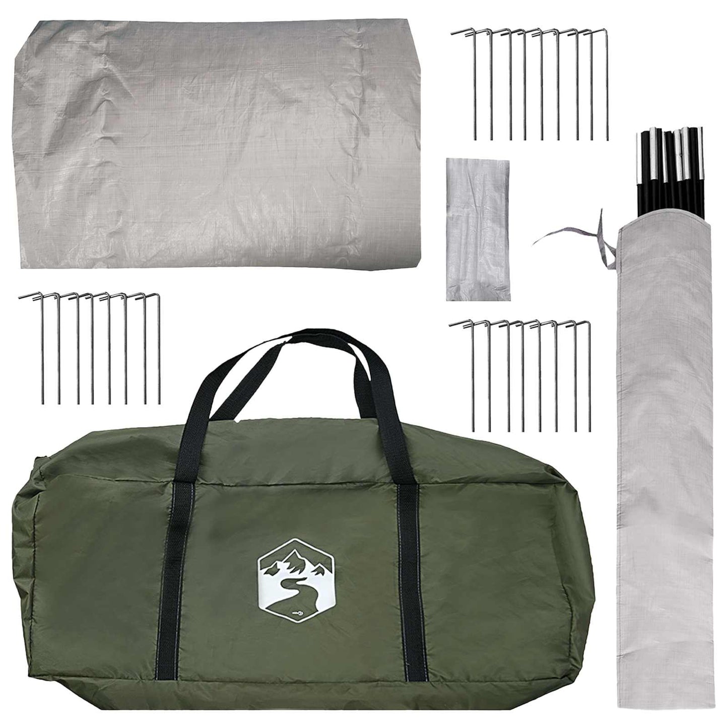 Tipi Tent Olive Green 500 x 500 x 300 cm Polyester and Steel