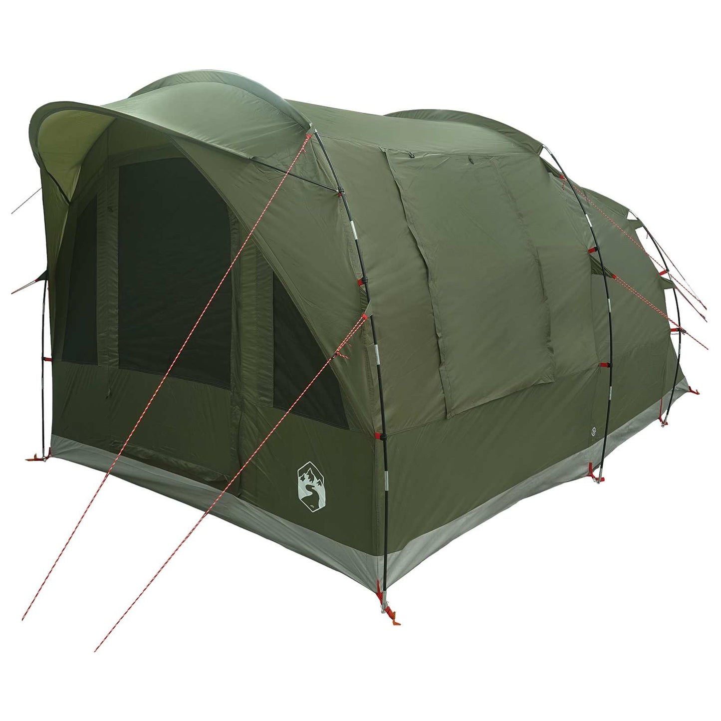 Tunnel Tent Olive Green 400 x 260 x 200 cm Polyester and Steel