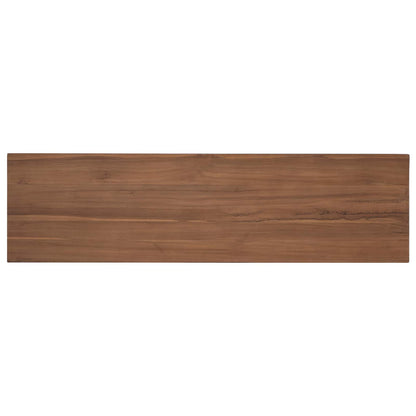 TV Cabinet 110 x 30 x 40 cm Natural Solid Teak Wood