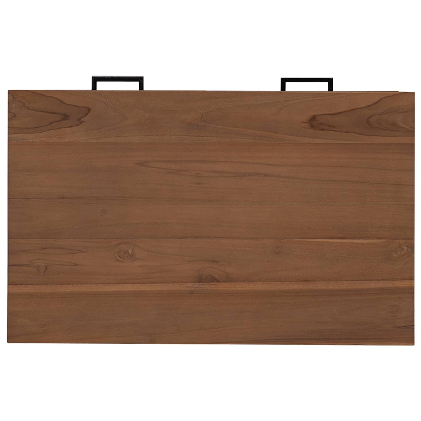 Desk with Drawers Natural Solid Teak Wood 80 x 50 x 75 cm