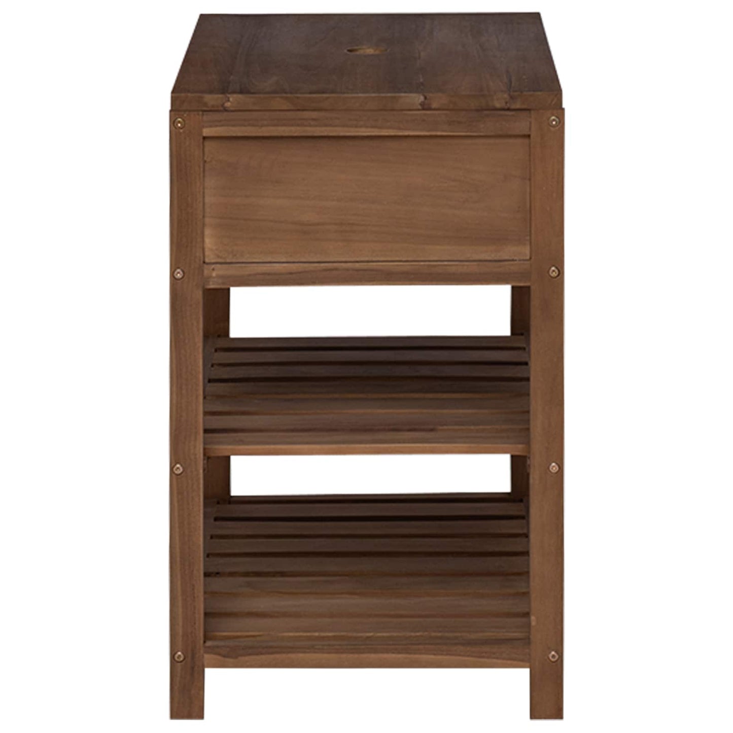 Bathroom Cabinet Natural 60 x 45 x 75 cm Solid Teak Wood