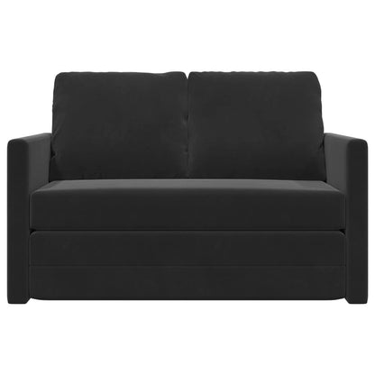 Folding Sofa Bed Black 122 x 70 x 60 cm Velvet