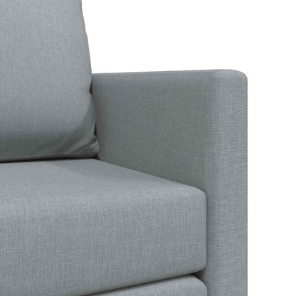 Folding Sofa Bed Light Grey 112 x 60 x 55 cm Fabric