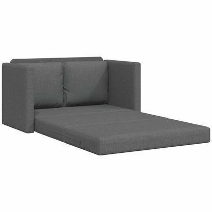Folding Sofa Bed Dark Grey 112 x 60 x 55 cm Fabric