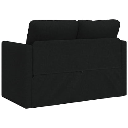 Folding Sofa Bed Black 112 x 60 x 55 cm Fabric