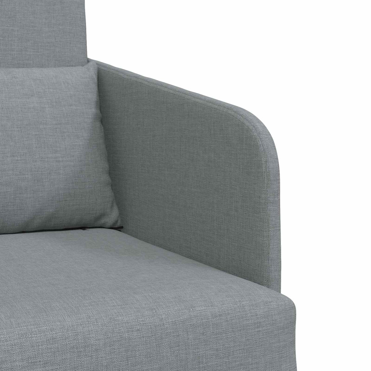 Folding Sofa Bed Light Grey 65 x 80 x 83 cm Fabric