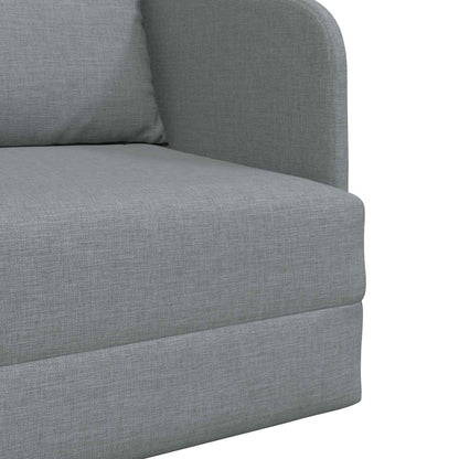 Folding Sofa Bed Light Grey 65 x 80 x 83 cm Fabric
