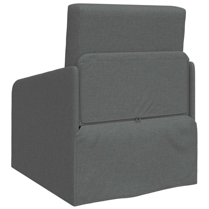 Folding Sofa Bed Dark Grey 65 x 80 x 83 cm Fabric