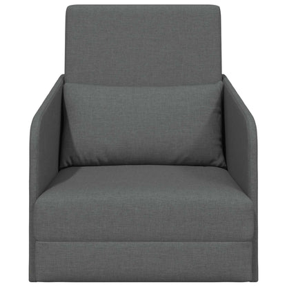 Folding Sofa Bed Dark Grey 65 x 80 x 83 cm Fabric