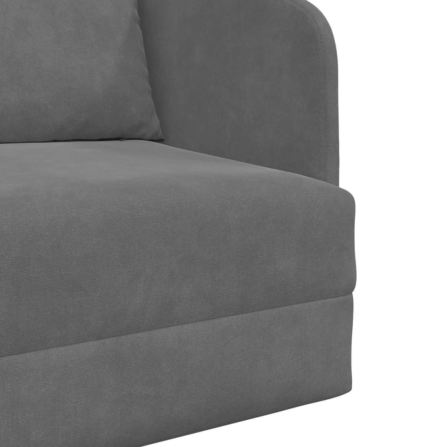 Folding Sofa Bed Dark Grey 65 x 80 x 83 cm Velvet