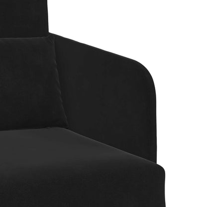 Folding Sofa Bed Black 65 x 80 x 83 cm Velvet