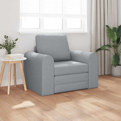 Folding Sofa Bed Light Grey 98 x 71 x 83 cm Fabric