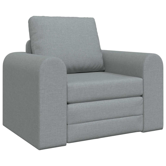 Folding Sofa Bed Light Grey 98 x 71 x 83 cm Fabric