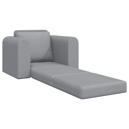 Folding Sofa Bed Light Grey 98 x 71 x 83 cm Fabric