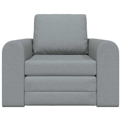 Folding Sofa Bed Light Grey 98 x 71 x 83 cm Fabric
