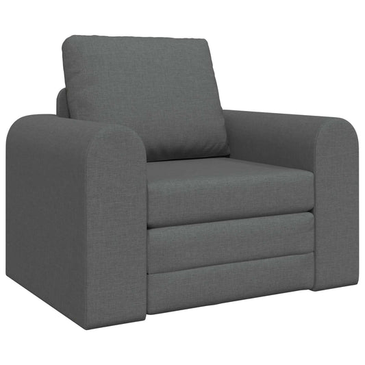 Folding Sofa Bed Dark Grey 98 x 71 x 83 cm Fabric