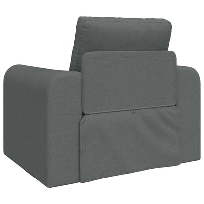 Folding Sofa Bed Dark Grey 98 x 71 x 83 cm Fabric