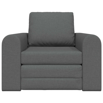 Folding Sofa Bed Dark Grey 98 x 71 x 83 cm Fabric
