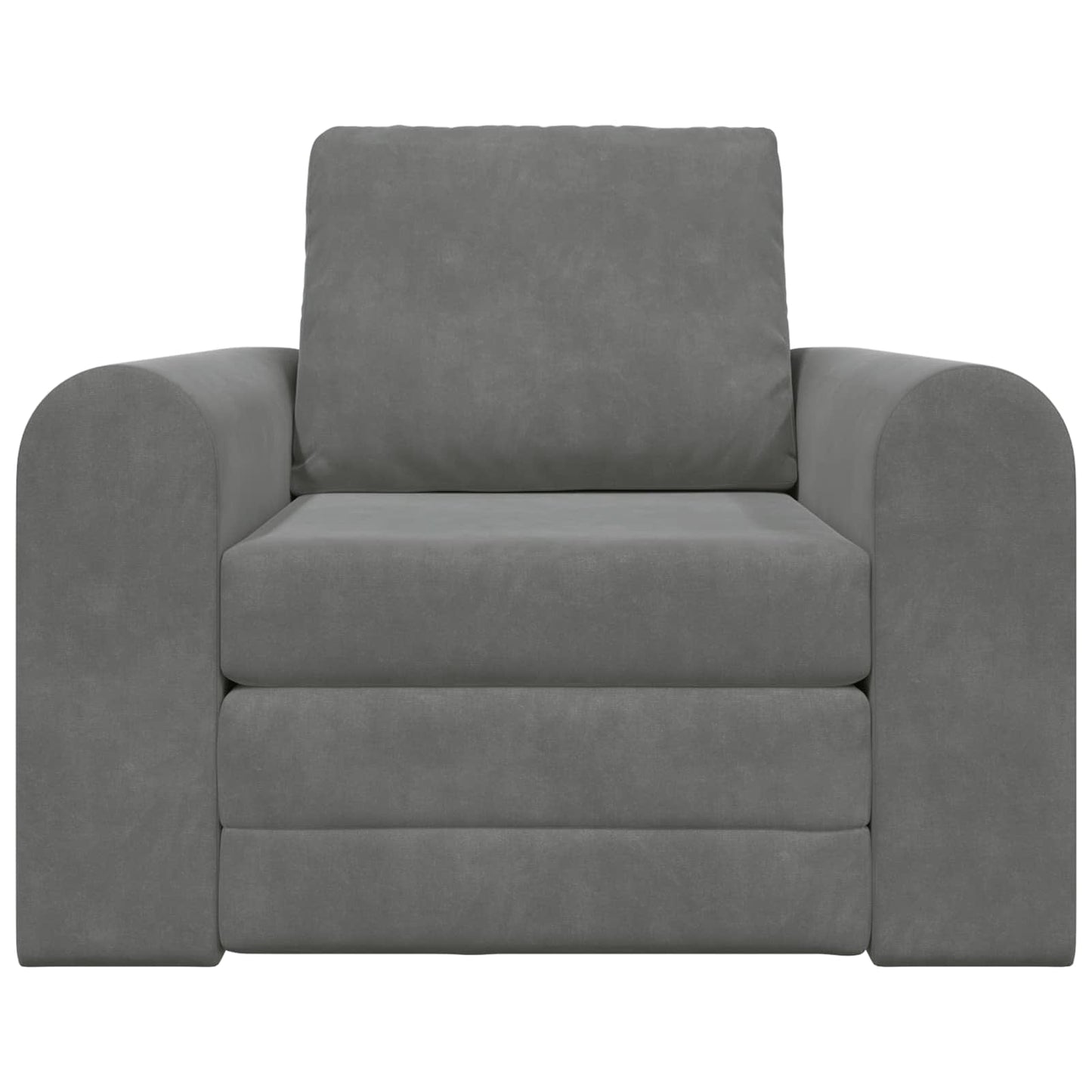 Folding Sofa Bed Dark Grey 98 x 71 x 83 cm Velvet