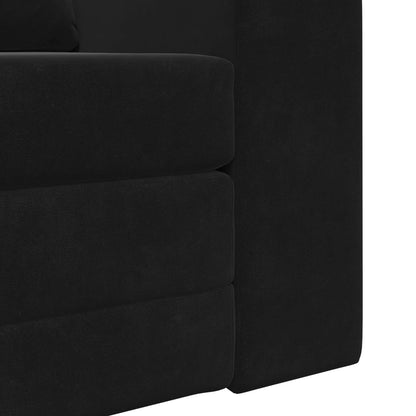 Folding Sofa Bed Black 98 x 71 x 83 cm Velvet