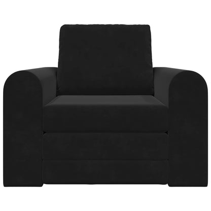 Folding Sofa Bed Black 98 x 71 x 83 cm Velvet