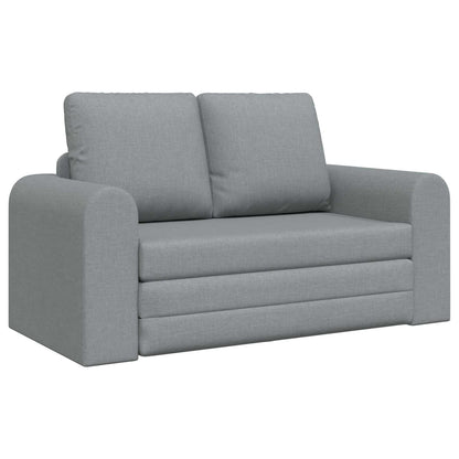 Folding Sofa Bed Light Grey 148 x 71 x 83 cm Fabric
