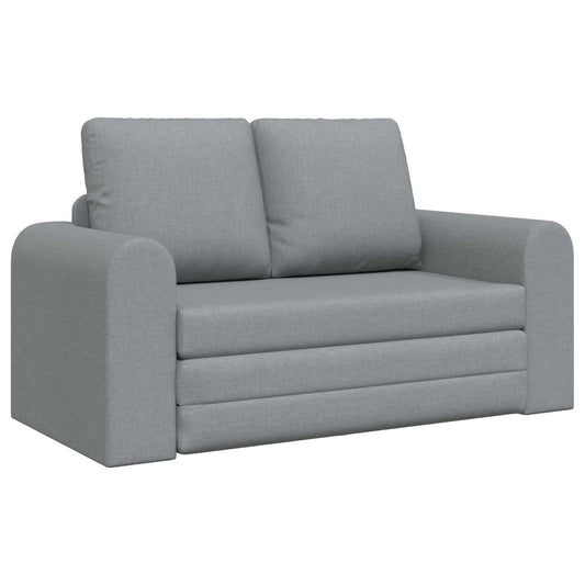 Folding Sofa Bed Light Grey 148 x 71 x 83 cm Fabric