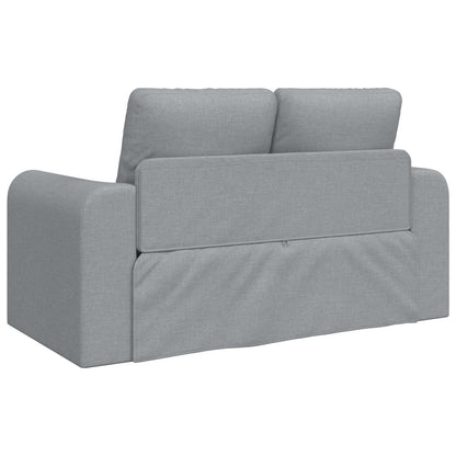 Folding Sofa Bed Light Grey 148 x 71 x 83 cm Fabric