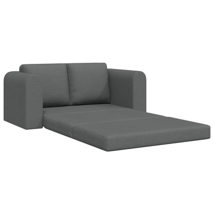 Folding Sofa Bed Dark Grey 148 x 71 x 83 cm Fabric