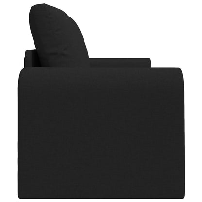 Folding Sofa Bed Black 148 x 71 x 83 cm Fabric