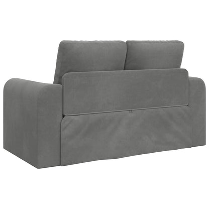 Folding Sofa Bed Dark Grey 148 x 71 x 83 cm Velvet