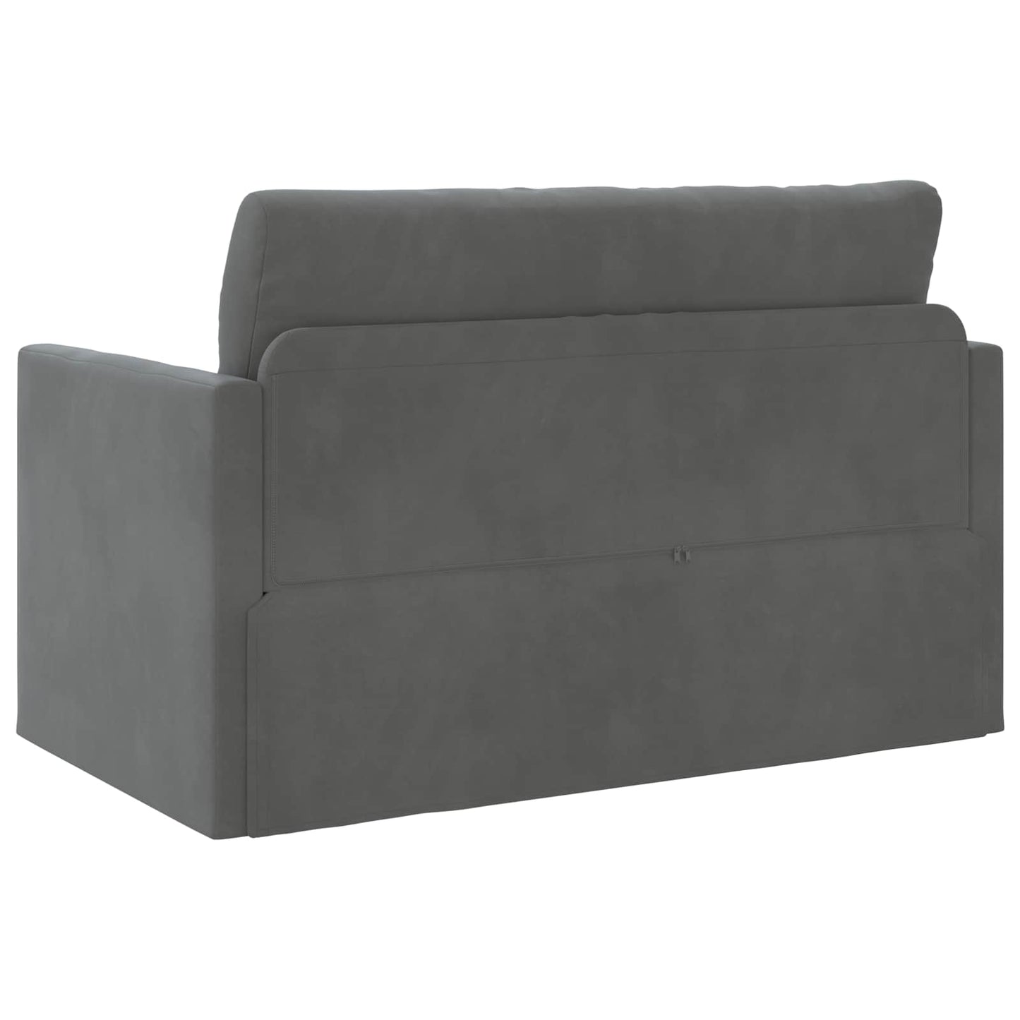 Folding Sofa Bed Dark Grey 124 x 71 x 78 cm Velvet
