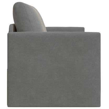 Folding Sofa Bed Dark Grey 124 x 71 x 78 cm Velvet