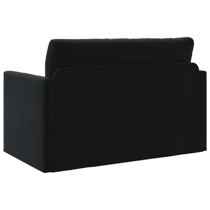 Folding Sofa Bed Black 124 x 71 x 78 cm Velvet