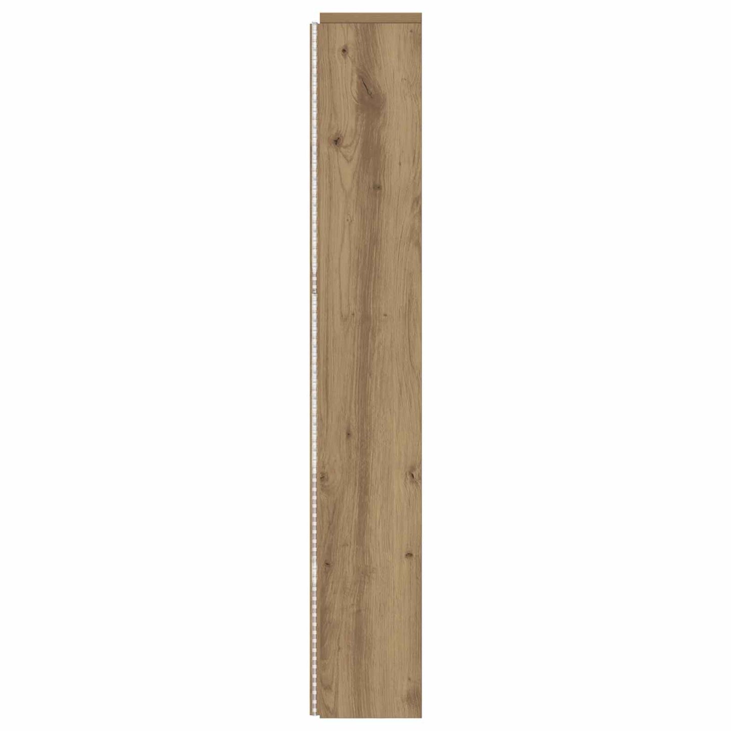 Headboard Cabinet with LED Artisan Oak Engineered Wood