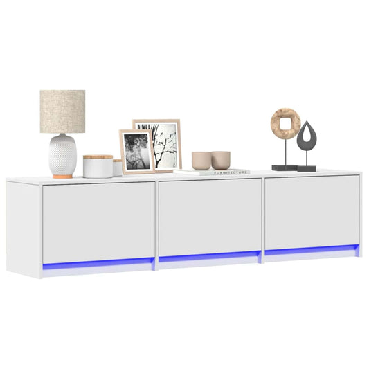 TV Cabinet White Engineered Wood