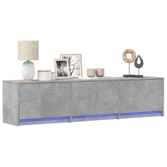 TV Cabinet Concrete Engineered Wood