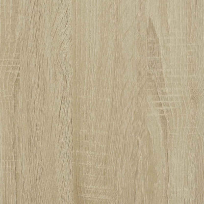 TV Cabinet with LED Sonoma 140 x 34 x 40 cm Engineered Wood